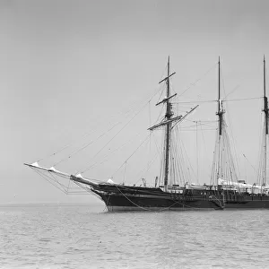 The 3 masted auxiliary schooner St George, 1911. Creator: Kirk & Sons of Cowes