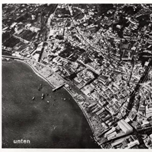 Aerial view of Funchal, Madeira, from a Zeppelin, 1928 (1933)