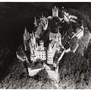 Aerial view of Hohenzollern Castle, Baden-Wurttemberg, Germany, from a Zeppelin, c1931 (1933)