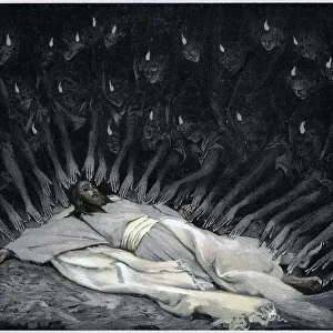 Angels ministering to Jesus after the Devil has left him, 1897. Artist: James Tissot