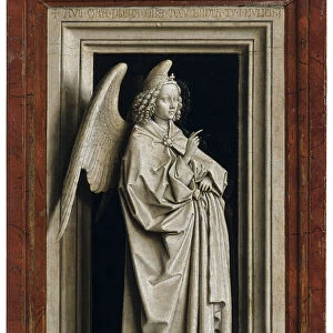 The Annunciation (Diptych, left panel), 1434-1435. Artist: Eyck, Jan van (1390-1441)