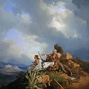 Armatoles near Athens, 1829. Artist: Hess, Peter von (1792?1871)
