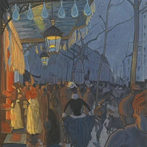 Avenue de Clichy. Five O Clock in the Evening, 1887. Artist: Anquetin, Louis (1861-1932)