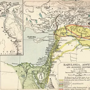 Babylonia, Assyria and Adjoining Countries, c1902, (1903)