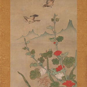 Birds and Flowers of Summer and Autumn, mid-16th century. Creator: Shikibu Terutada