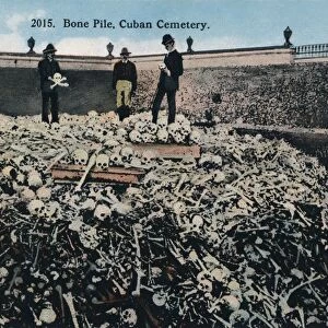 Bone Pile, Cuban Cemetery, c1910