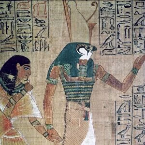 Detail from the Book of the Dead of Ani; sheet 4