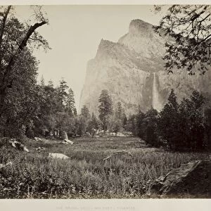Bridal Veil, Yosemite, c. 1865-1866. Creator: Carleton E. Watkins (American, 1829-1916)
