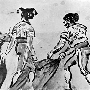 The Bull Fight, 19th century, (1930). Artist: Constantin Guys