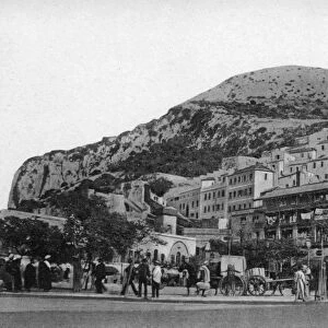Casemates Square, Gibraltar, early 20th century. Artist: VB Cumbo