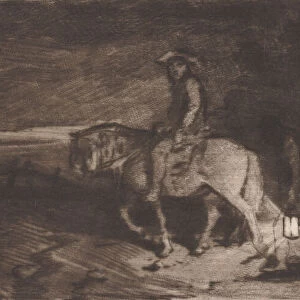 The Cavalier, 1848. Creator: Charles Emile Jacque