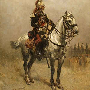A Cavalryman, 1884. Creator: Alphonse de Neuville