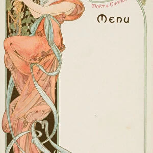 Champagne Moet & Chandon Menu, 1899