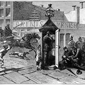 Chicago police telephone box, 1886
