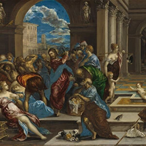 Christ Cleansing the Temple, probably before 1570. Creator: El Greco