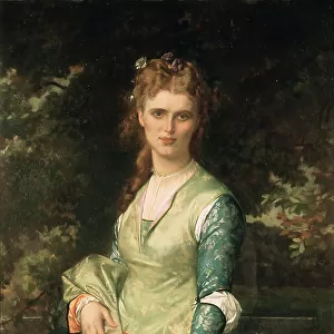 Christina Nilsson, 1843-1921, opera-singer, as Ofelia, 1873. Creator: Alexandre Cabanel