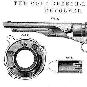 Colt Frontier revolver, invented by Samuel Colt (1814-62), c1850