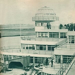 Control tower at Le Bourget Airport, Paris, c1936 (c1937)