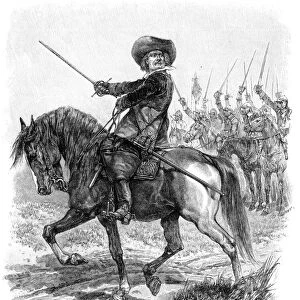 Cromwell at the Battle of Marston Moor, 2 July 1644, (19th century)