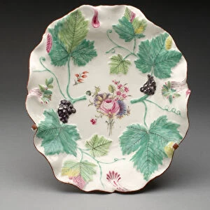 Dish, Chelsea, c. 1760 or probably later copy. Creator: Chelsea Porcelain Manufactory