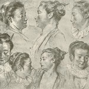 Drawing in Three Chalks, early 18th century, (1908). Creator: Unknown