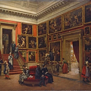 At the Dresden gallery, 1881. Creator: Preusser, Karl Louis (1845-1902)