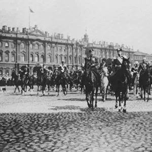 Emperor Franz Joseph I of Austria on a state visit to St Petersburg, Russia, 1897