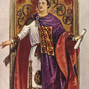 The Emperor Justinian - Sixth Century, A. D. 1924. Creator: Herbert Norris