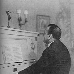 Enrico Caruso - Italys Famous Tenor at the Piano, c1925