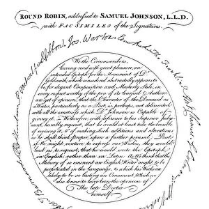 A facsimile of the plate in the first edition of Boswells Life of Johnson, 1907