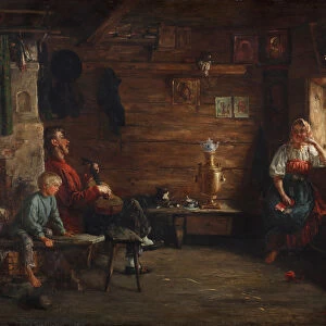 Family Idyll. Artist: Lemoch, Kirill Vikentievich (1841-1910)