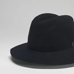 Fedora worn by Michael Jackson during Victory tour, 1984. Creator: Maddest Hatter