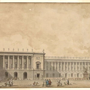 First reconstruction project of the Palace of Versailles presented to King Louis XVI, c