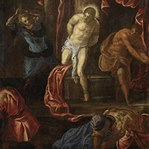 The Flagellation of Christ, ca 1585-1590. Creator: Tintoretto, Jacopo (1518-1594)