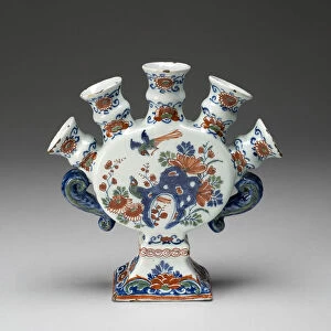 Flower Vase (one of a pair), Delft, c. 1700 / 22. Creator: De Griekesche A