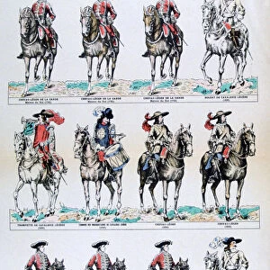 French Army; mounted musketeers, 18th century (19th century)