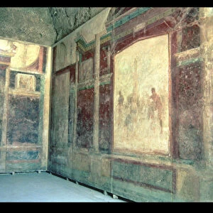 Frescoes in the House of Livia Tablinum in the Palatine