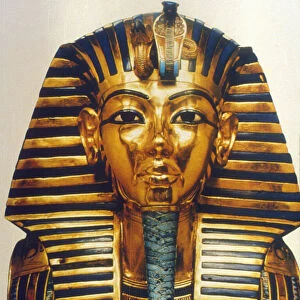 Funerary mask of Tutankhamun, Ancient Egyptian Pharaoh, c1325 BC