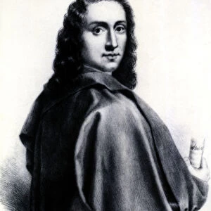 Giovanni Battista Pergolesi (1710-1736), Italian composer, engraving