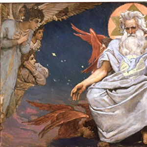 God the Father, 1885-1896. Artist: Viktor Mihajlovic Vasnecov