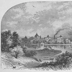 Government Buildings on Wards Island, 1883