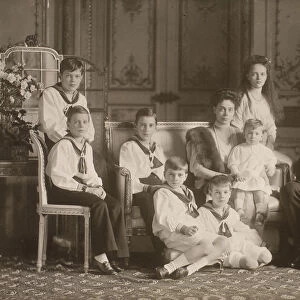 Grand Duchess Xenia Alexandrovna (1875-1960) with her husband Grand Duke Alexander Mikhailovich (186