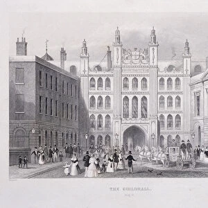 Guildhall, London, 1855. Artist:s Lacey