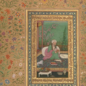 Haji Husain Bukhari, Folio from the Shah Jahan Album, recto: early 19th century