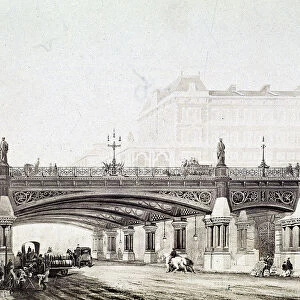 Holborn Viaduct, London, c1865. Artist: William Haywood