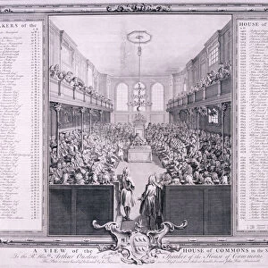 House of Commons, Palace of Westminster, London, 1785
