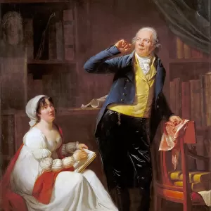 Jacques Delille and his wife. Artist: Danloux, Henri-Pierre (1753-1809)