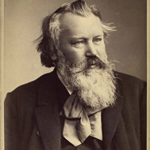 Johannes Brahms, German composer and pianist, 1889. Artist: C Brasch