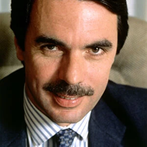 Jose Maria Aznar (1953 -) President of the government of Spain and Partido