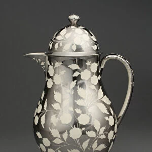 Jug with Cover, Staffordshire, 1810 / 20. Creator: Staffordshire Potteries